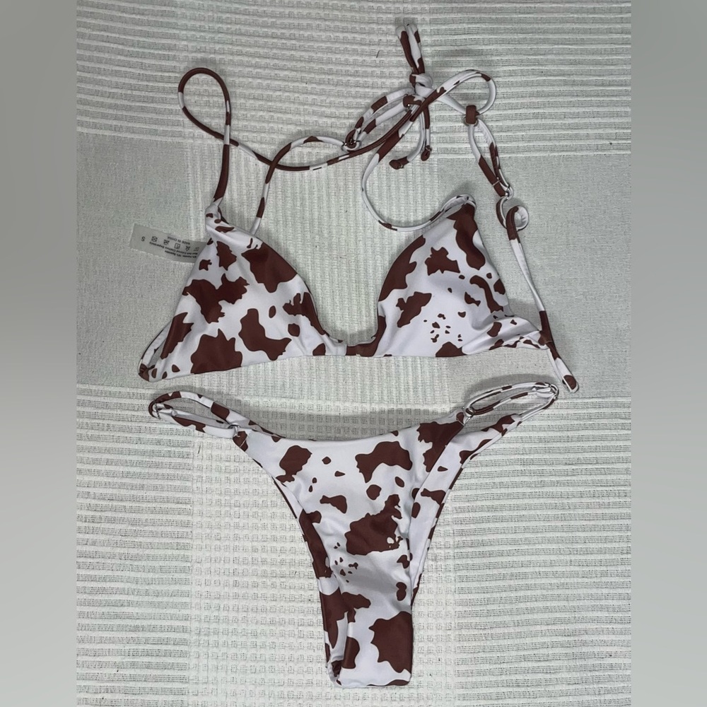 cow print bikini